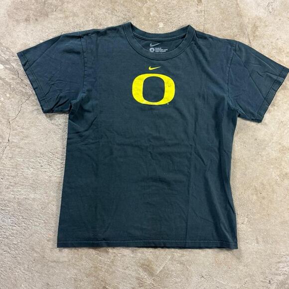 Black Nike Oregon Ducks Graphic Logo T-Shirt - Picture 1 of 8